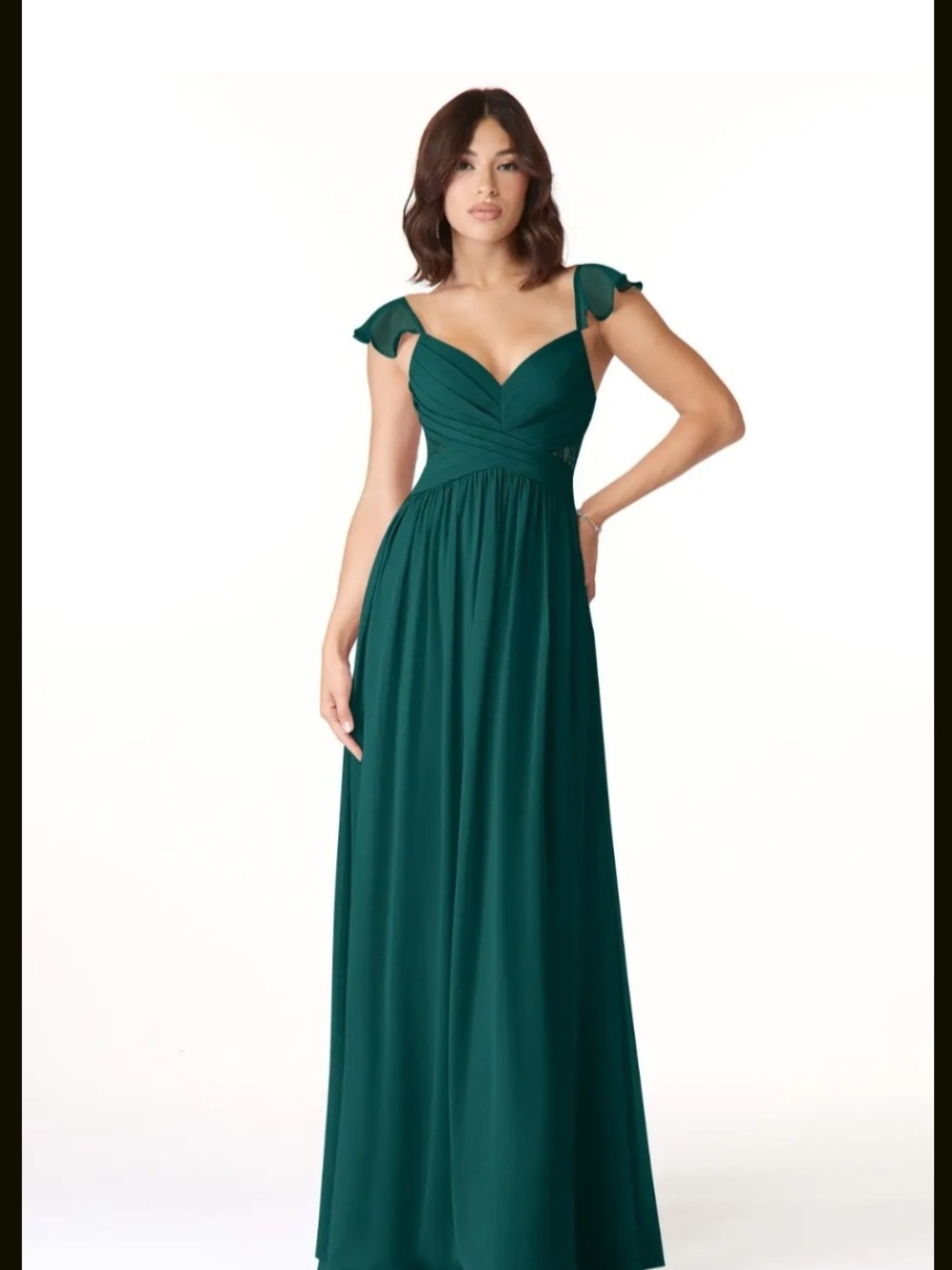 Azazie Lissa Bridesmaid Dress In Peacock